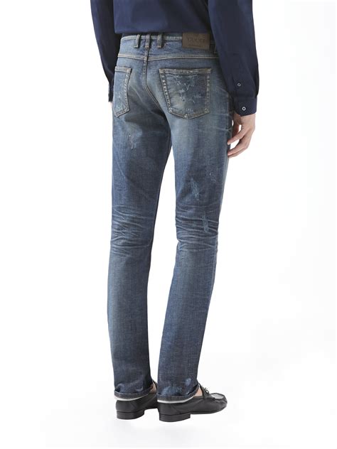 gucci men jeans|Gucci men's skinny jeans.